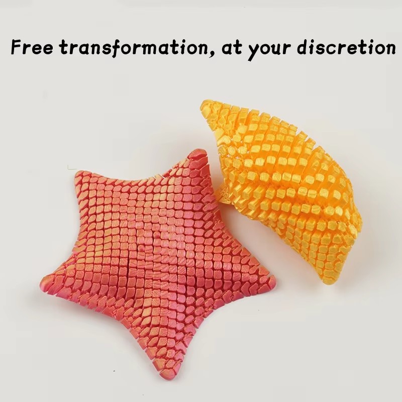 3Dプリント製の関節可動式ヒトデ、柔軟なジョイント付きフィジ - Novelty Gifts のレビューと価格
