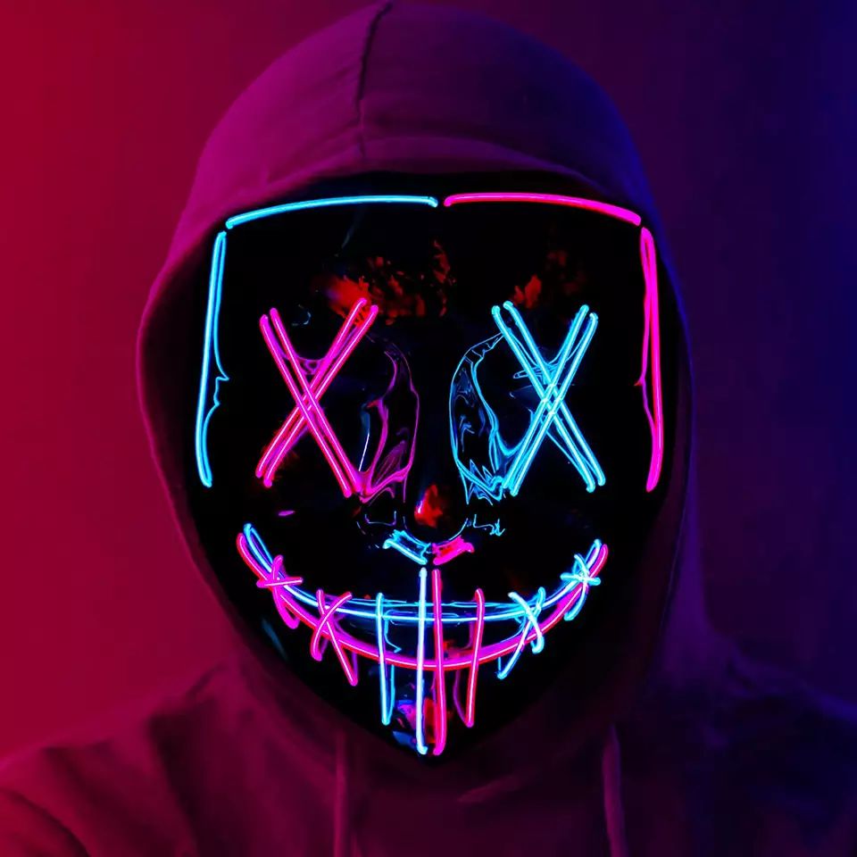 ハロウィーンのフェスティバルパーティーのためのライトアップマ - Led Purge Mask Halloween のレビューと価格
