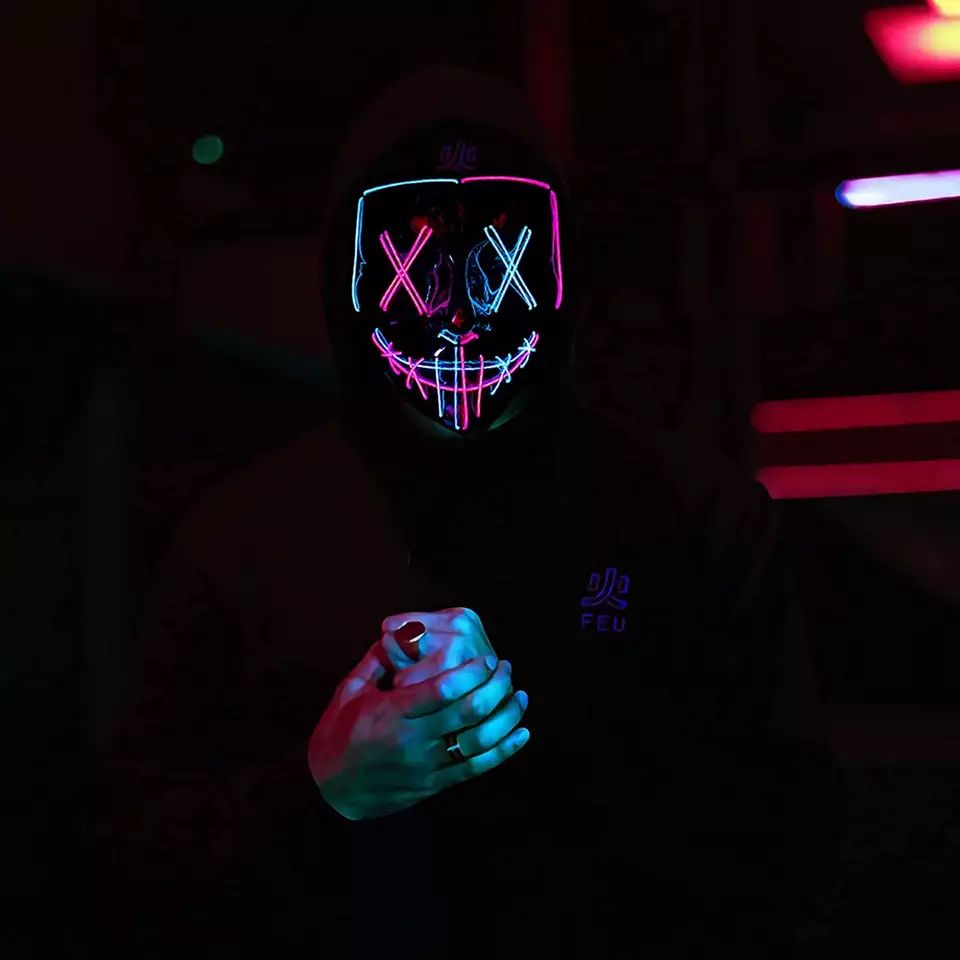 ハロウィーンのフェスティバルパーティーのためのライトアップマ - Led Purge Mask Halloween のレビューと価格