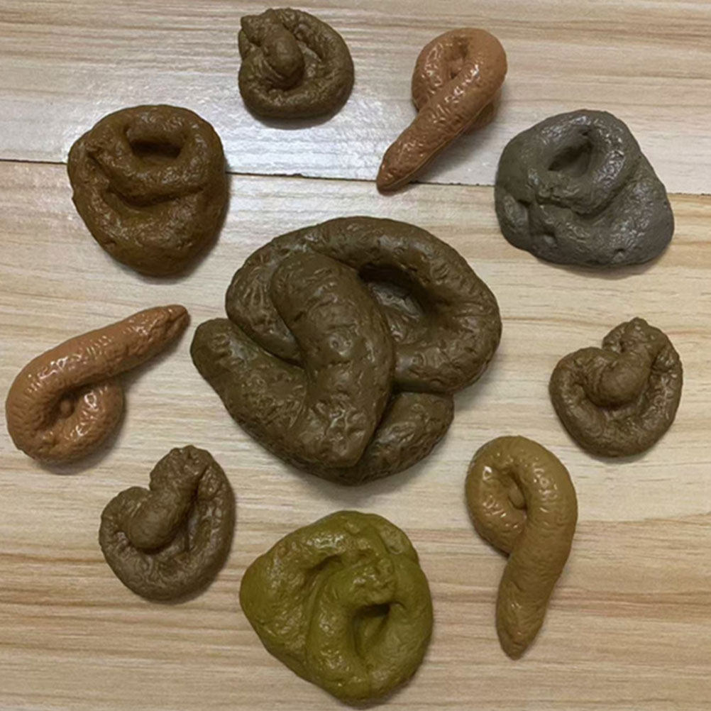 10個入り、リアルなデザインのフェイクうんちおもちゃセット。 - Fake Poop Gag Gift のレビューと価格