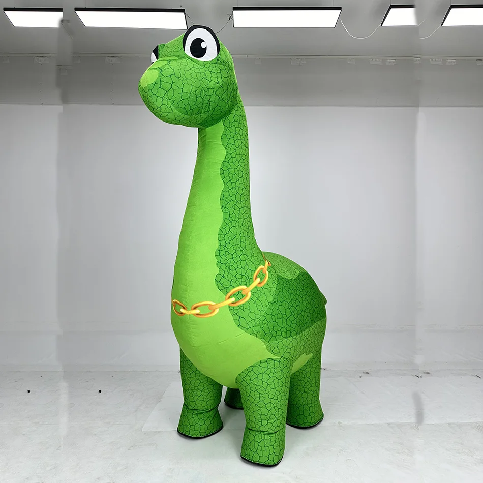 新しい 3.5 メートルの高さのインフレータブル長首恐竜マス - Inflatable Dinosaur Costume Adult のレビューと価格