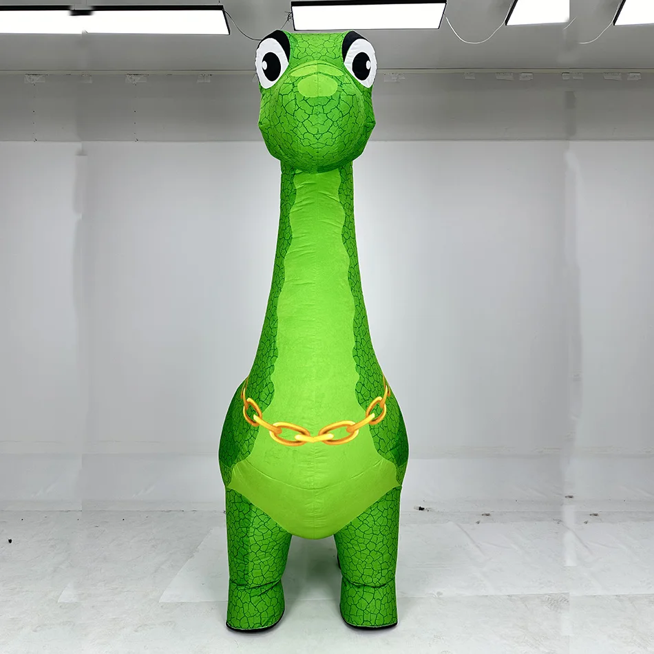 新しい 3.5 メートルの高さのインフレータブル長首恐竜マス - Inflatable Dinosaur Costume Adult のレビューと価格