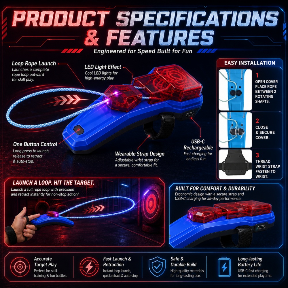 ロープランチャー スパイダーウェブシューティングトイ 自動格 - Novelty Gifts のレビューと価格