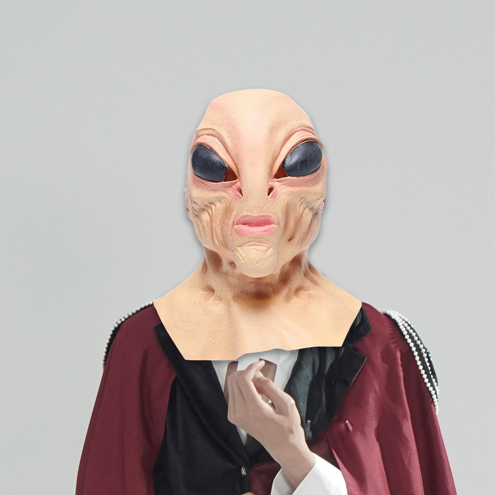 ラテックス製の宇宙人マスク。大人やティーンエイジャー向けの、 - Latex Alien Mask Realistic のレビューと価格